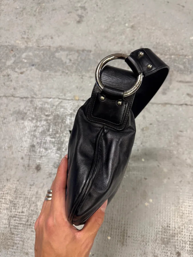 2000s Dolce & Gabbana Black Leather Bag (OS) hFUiPKj 6