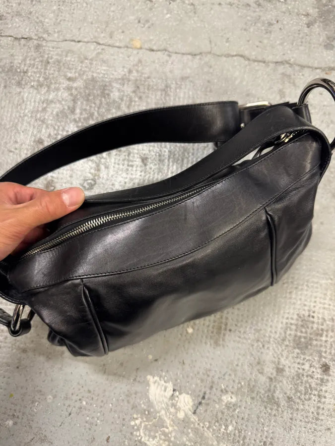 2000s Dolce & Gabbana Black Leather Bag (OS) hFUiPKj 7