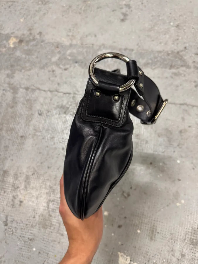 2000s Dolce & Gabbana Black Leather Bag (OS) hFUiPKj 8