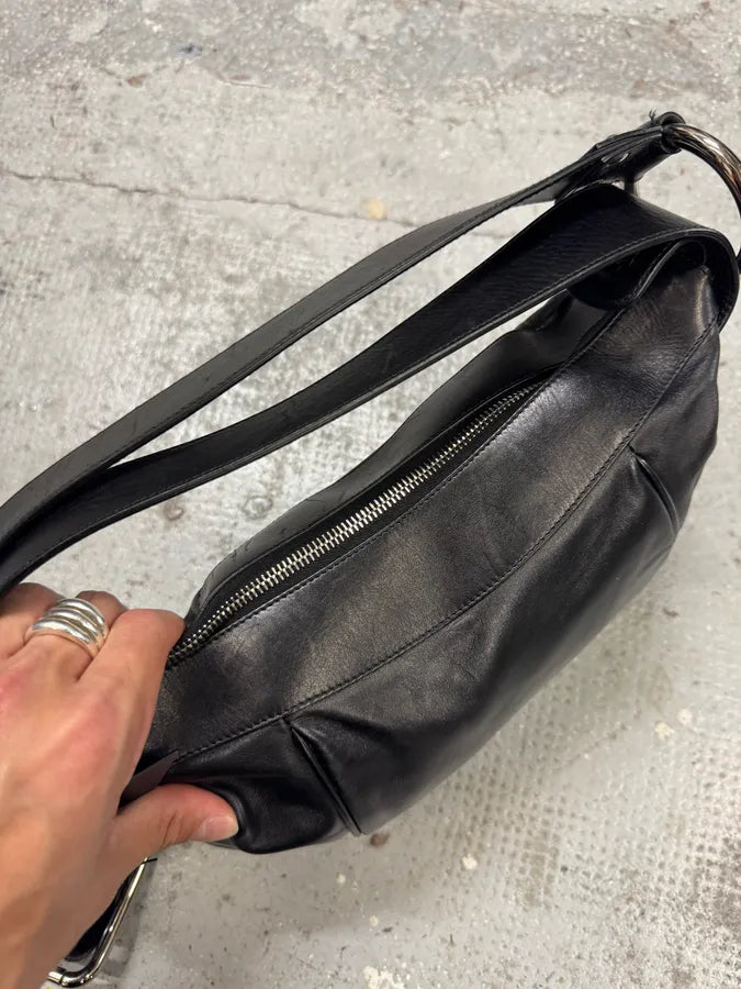 2000s Dolce & Gabbana Black Leather Bag (OS) hFUiPKj 9