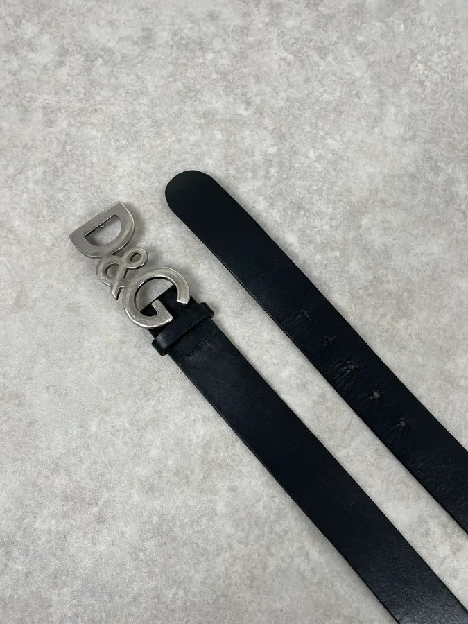 2000s Dolce & Gabbana Black Leather Belt jJHLnvz 2