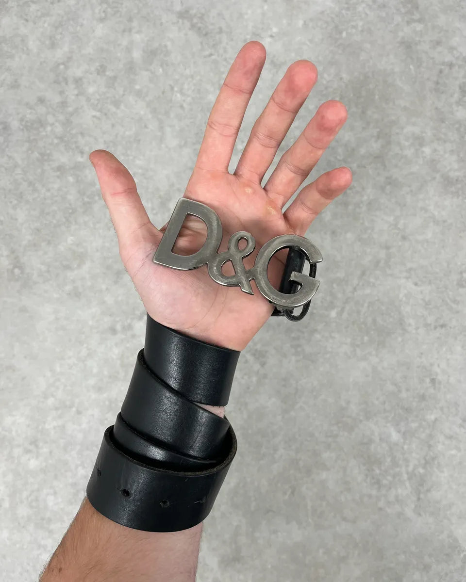 2000s Dolce & Gabbana Black Leather Belt jJHLnvz 1