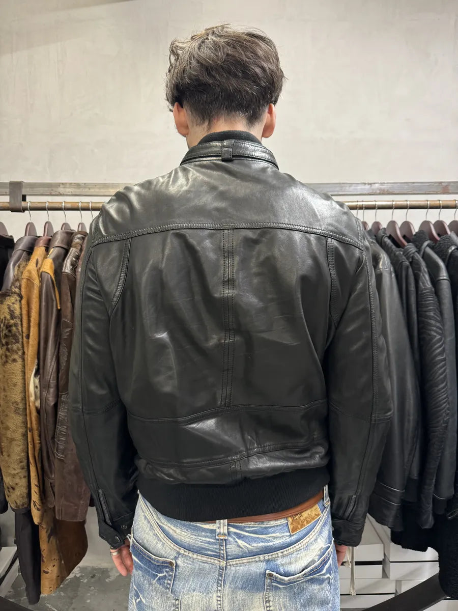 2000s Dolce & Gabbana Black Leather Biker Jacket GsgjQcE 4