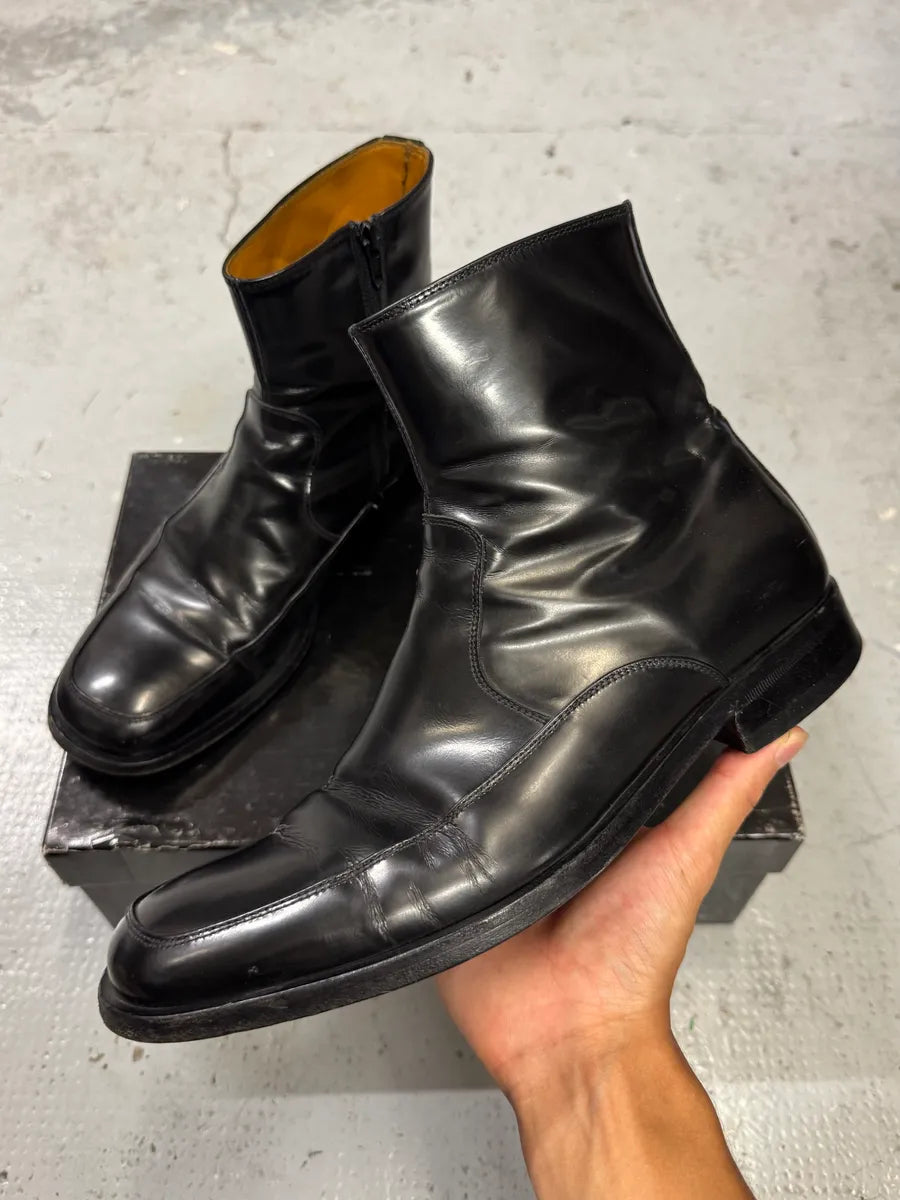 2000s Dolce & Gabbana Black Leather Boots vbdaNxs 0