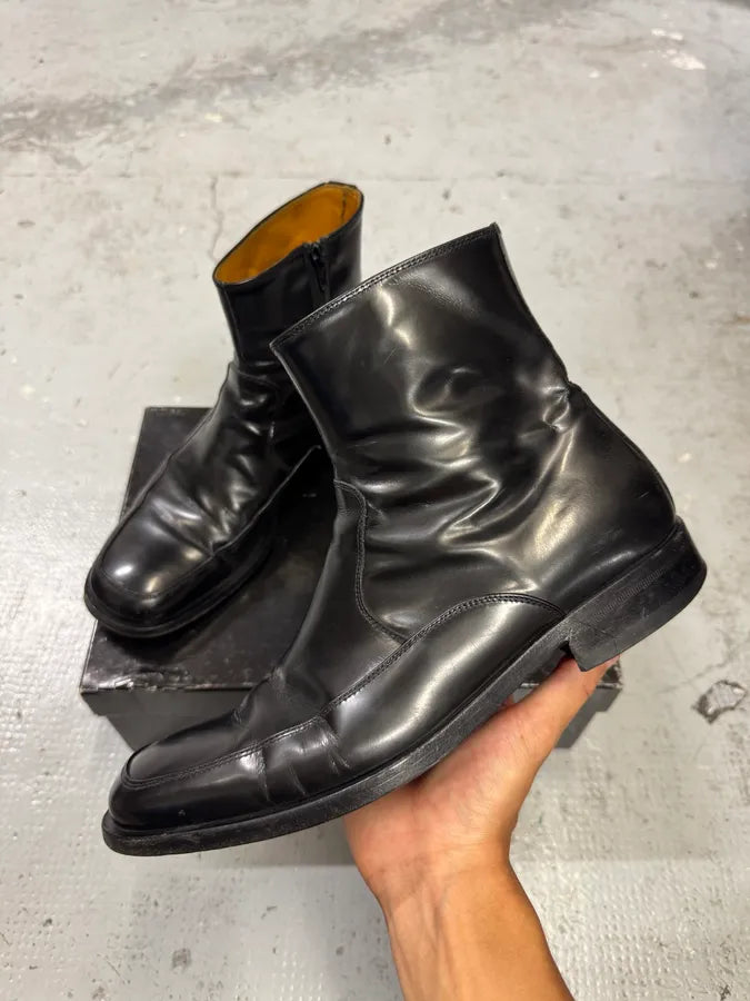 2000s Dolce & Gabbana Black Leather Boots vbdaNxs 2