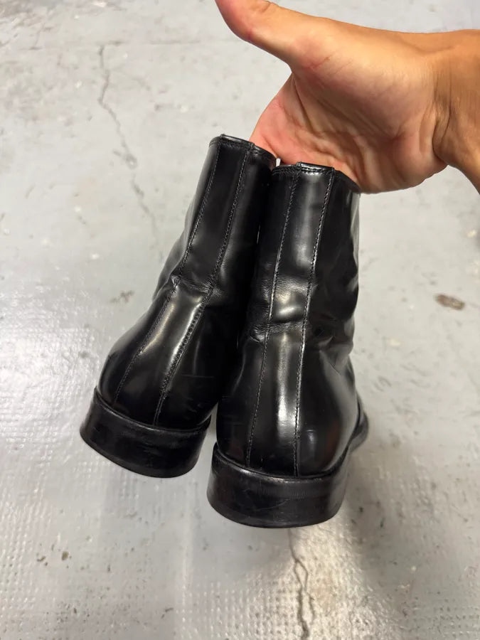 2000s Dolce & Gabbana Black Leather Boots vbdaNxs 3