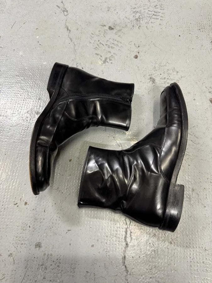 2000s Dolce & Gabbana Black Leather Boots vbdaNxs 5