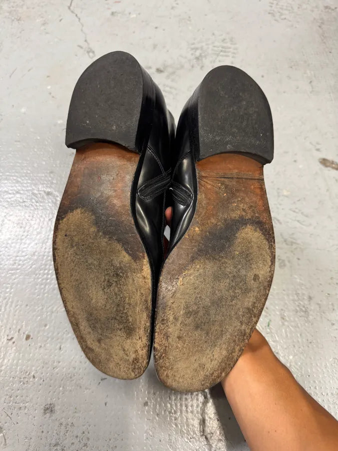 2000s Dolce & Gabbana Black Leather Boots vbdaNxs 7