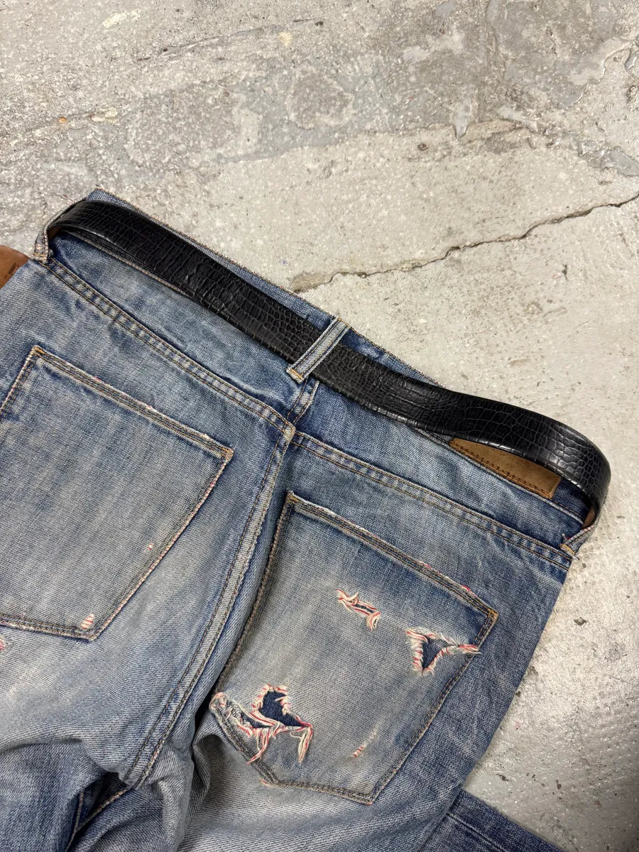 2000s Dolce & Gabbana Black Leather Chain Belt (OS) SizdzlX 3