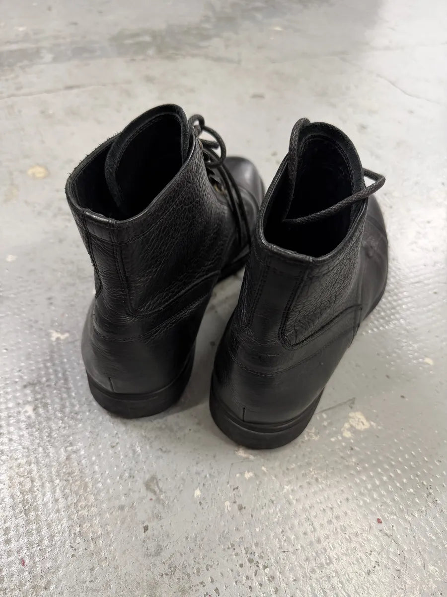 2000s Dolce & Gabbana Black Leather Combat Boots dgMpCZj 7