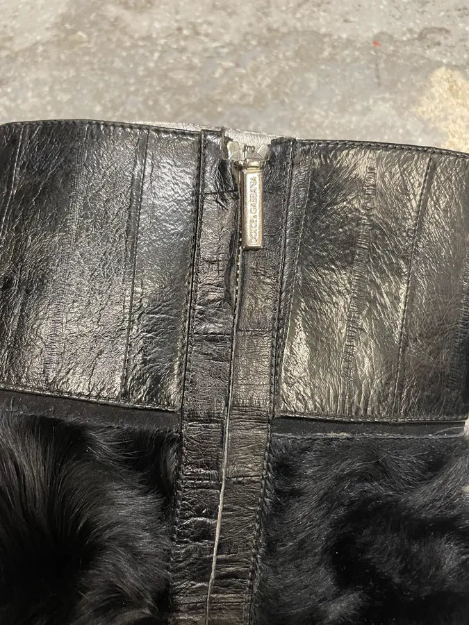 2000s Dolce & Gabbana Black Leather Full Heels (38.5eu/us6) 3