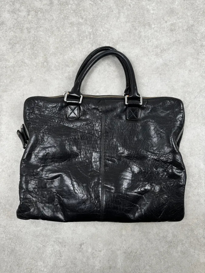 2000s Dolce & Gabbana Black Leather Handle Bag QMFtzsy 3