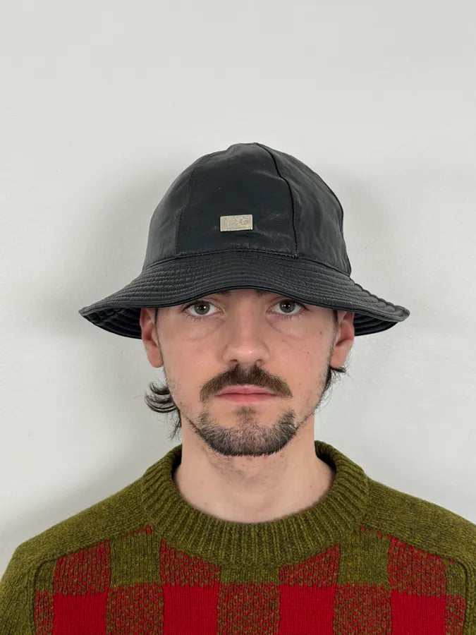 2000s Dolce & Gabbana Black Leather Hat nwMRfuL 1