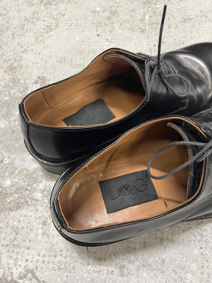 2000s Dolce & Gabbana Black Leather Loafers (41eu/us8) umlHHEa 6