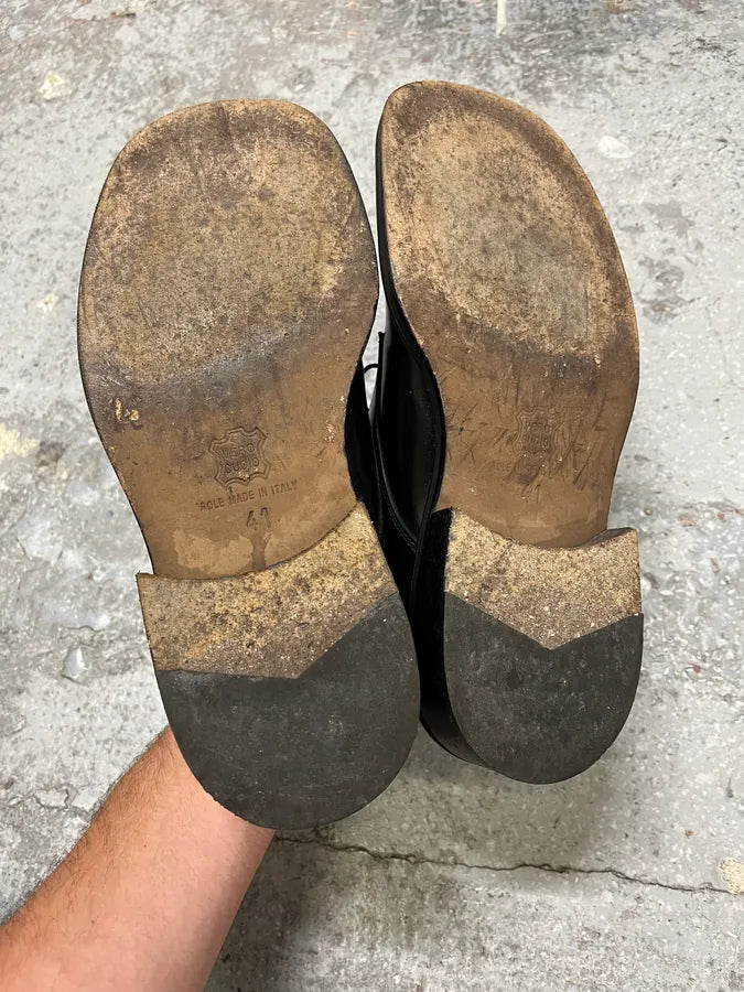 2000s Dolce & Gabbana Black Leather Loafers (41eu/us8) umlHHEa 8