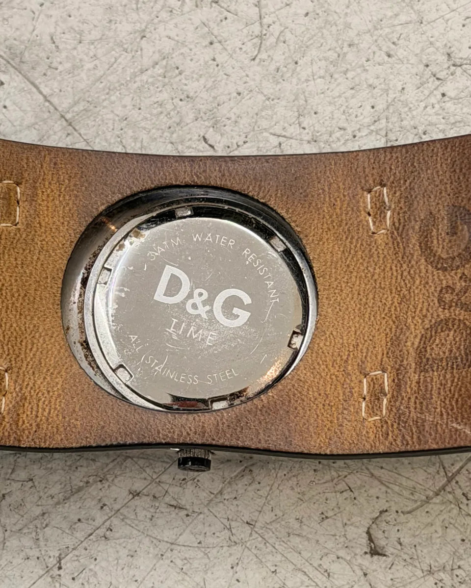2000s Dolce & Gabbana Black Leather Multi-Strap Watch BnIBYuq 7