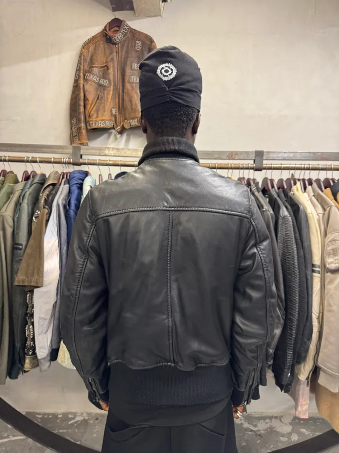 2000s Dolce & Gabbana Black Leather Multi-Zip Jacket WvRYiTb 2