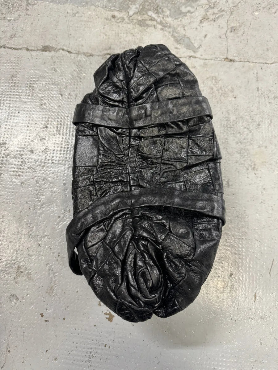 2000s Dolce & Gabbana Black Leather Patchwork Diana Handle Bag OIFqYSk 5