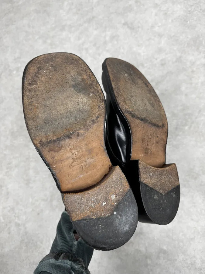 2000s Dolce & Gabbana Black Leather Ranger Boots mYwTUNu 3