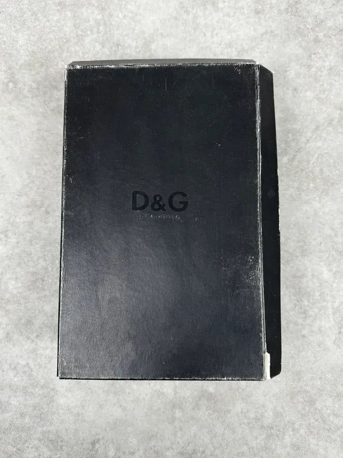 2000s Dolce & Gabbana Black Leather Ranger Boots mYwTUNu 7