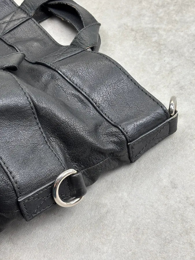 2000s Dolce & Gabbana Black Leather Raquel Bag  tbHVYCl 15