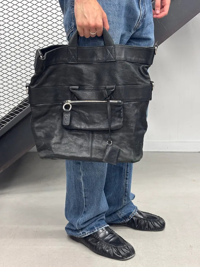 2000s Dolce & Gabbana Black Leather Raquel Bag  tbHVYCl 2