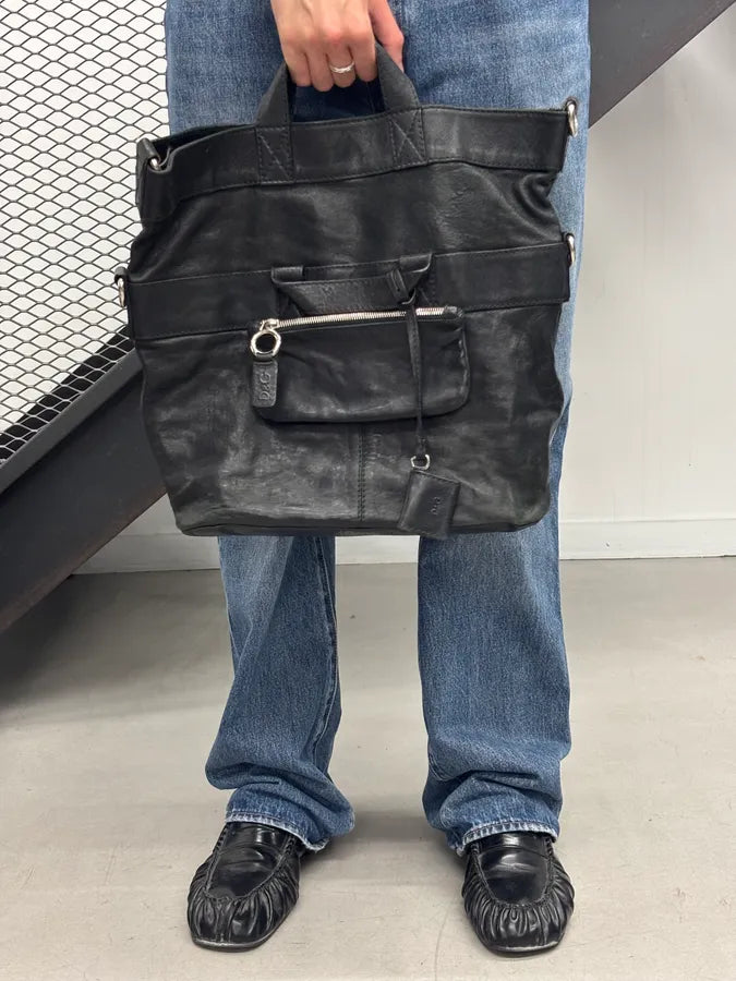 2000s Dolce & Gabbana Black Leather Raquel Bag  tbHVYCl 3