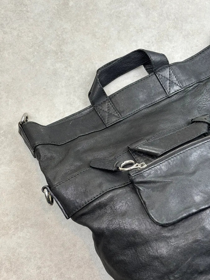 2000s Dolce & Gabbana Black Leather Raquel Bag  tbHVYCl 4