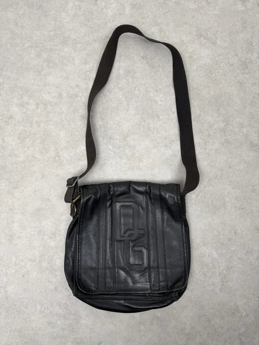 2000s Dolce & Gabbana Black Leather Shoulder Bag ghpRRpq 0
