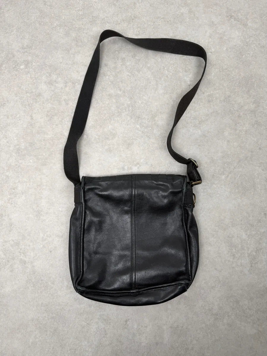 2000s Dolce & Gabbana Black Leather Shoulder Bag ghpRRpq 3