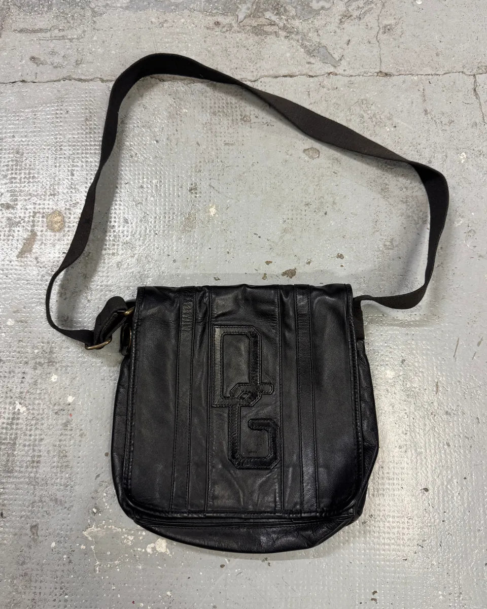 2000s Dolce & Gabbana Black Leather Shoulder Bag jjBqTnF 0
