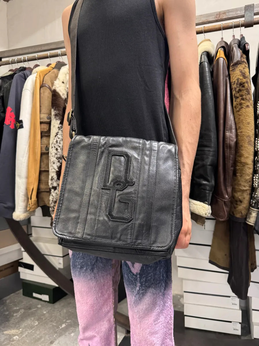 2000s Dolce & Gabbana Black Leather Shoulder Bag jjBqTnF 2