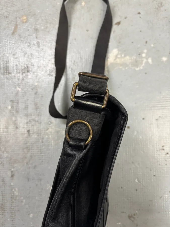 2000s Dolce & Gabbana Black Leather Shoulder Bag jjBqTnF 7