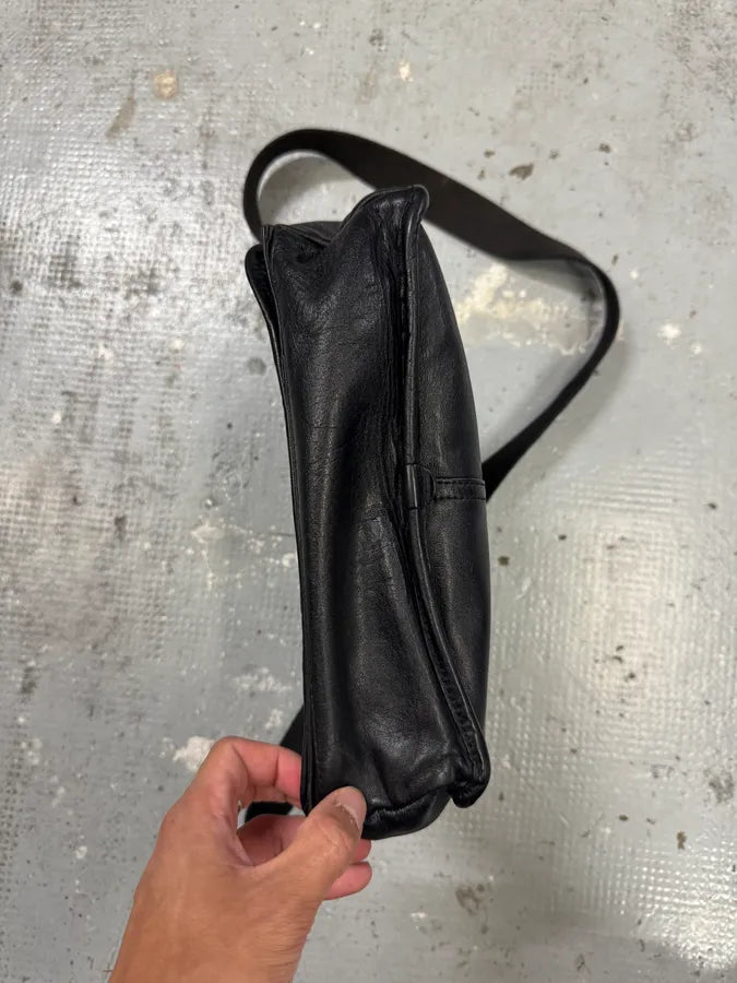 2000s Dolce & Gabbana Black Leather Shoulder Bag jjBqTnF 9