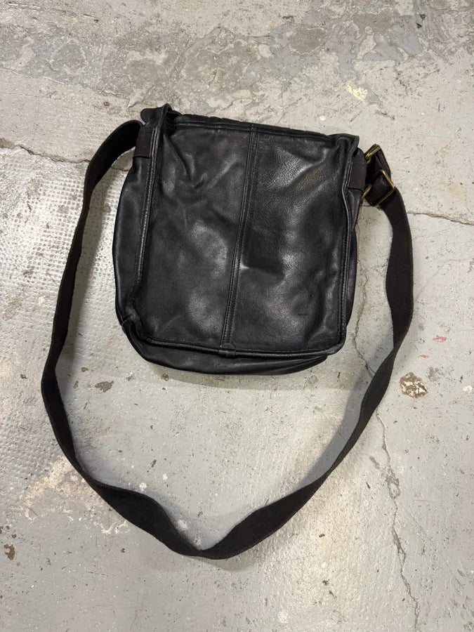 2000s Dolce & Gabbana Black Leather Shoulder Bag rYJhmOt 5