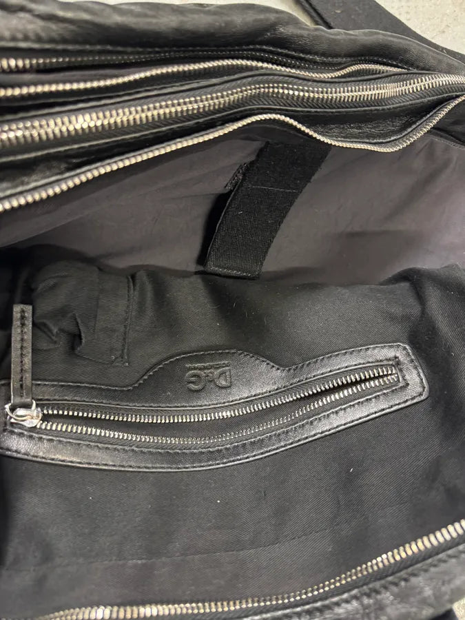 2000s Dolce & Gabbana Black Leather Shoulder Bag (OS) YvieWOV 4