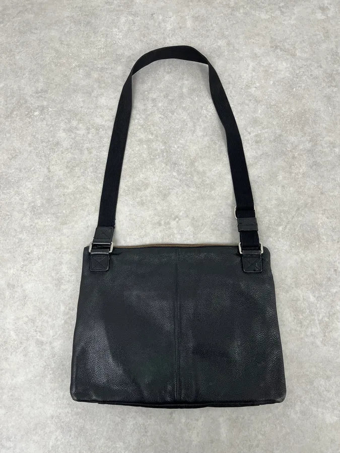 2000s Dolce & Gabbana Black Leather Shoulder Bag vnzEVYV 5