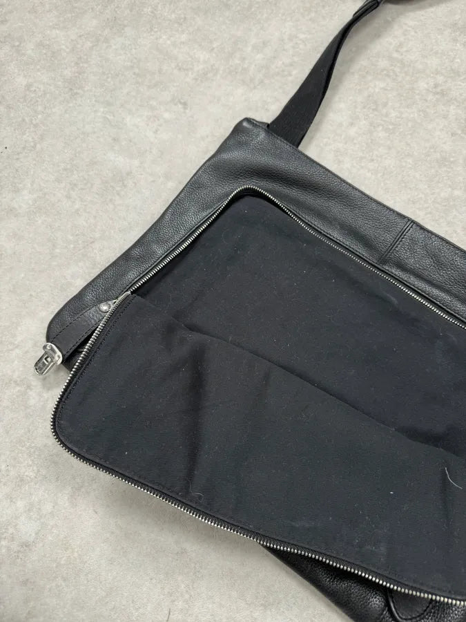 2000s Dolce & Gabbana Black Leather Shoulder Bag YvWeRVL 3