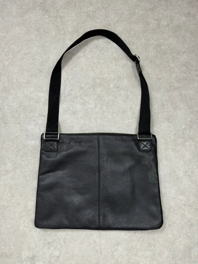 2000s Dolce & Gabbana Black Leather Shoulder Bag YvWeRVL 6