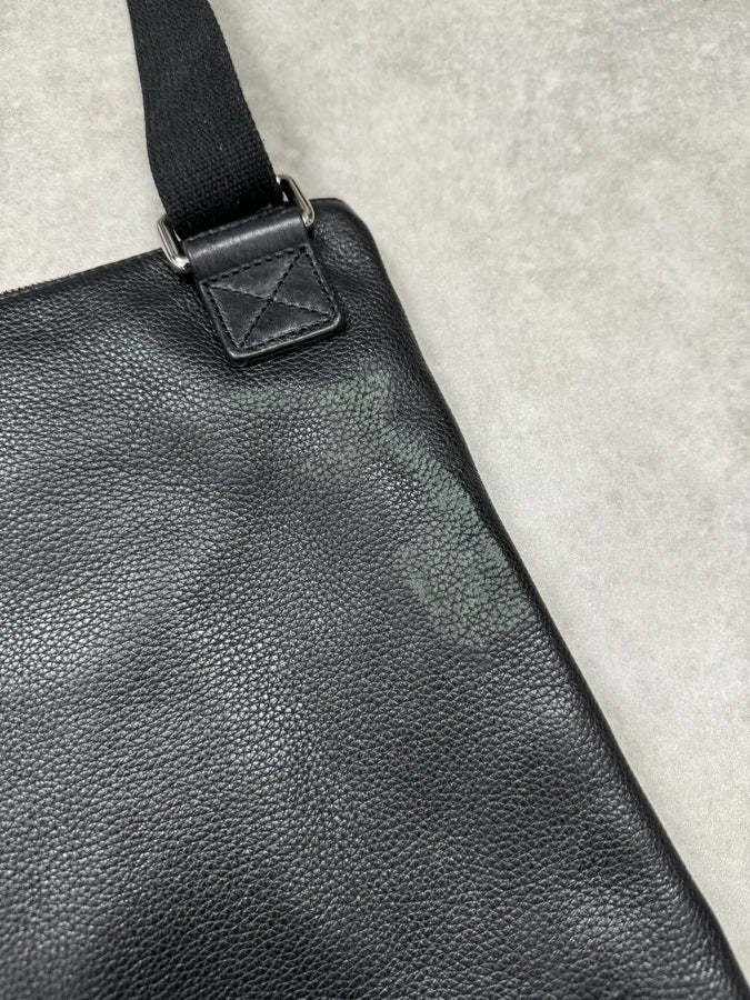 2000s Dolce & Gabbana Black Leather Shoulder Bag YvWeRVL 7