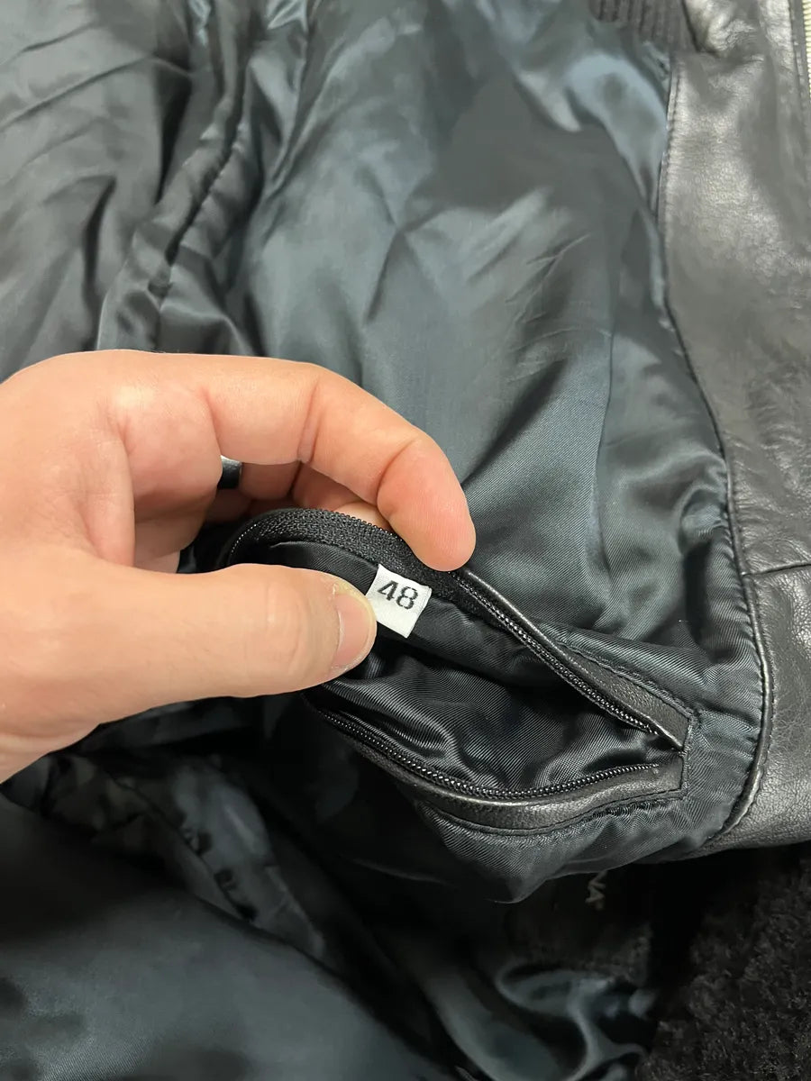 2000s Dolce & Gabbana Black Mafia Leather Jacket ZLyLdVG 9