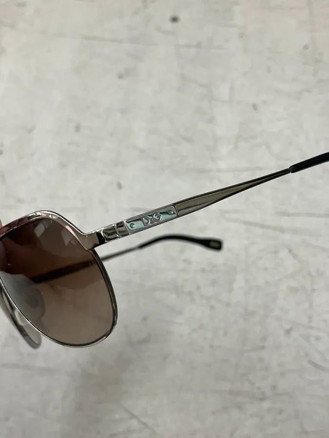 2000s Dolce & Gabbana Black Metal Aviator Sunglasses ghCFWNg 9