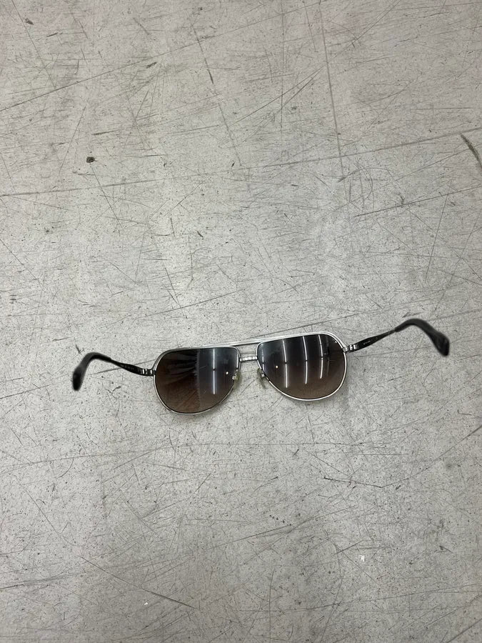 2000s Dolce & Gabbana Black Metal Aviator Sunglasses ghCFWNg 10