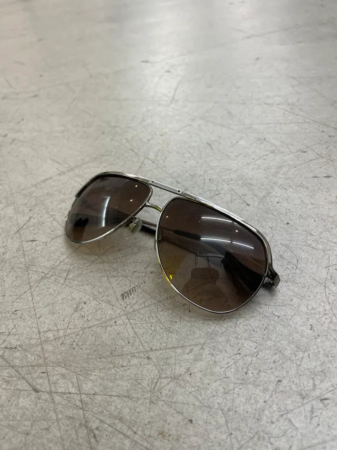2000s Dolce & Gabbana Black Metal Aviator Sunglasses ghCFWNg 3