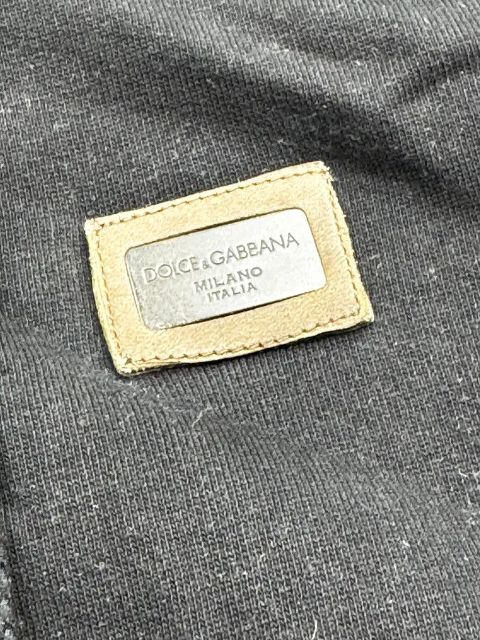 2000s Dolce & Gabbana Black Metal Logo Zip-Up Hoodie PjzyoHw 7