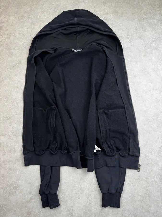 2000s Dolce & Gabbana Black Metal Logo Zip-Up Hoodie PjzyoHw 6
