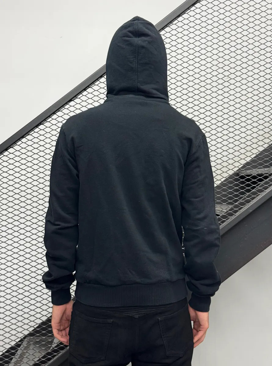 2000s Dolce & Gabbana Black Metal Logo Zip-Up Hoodie PjzyoHw 3
