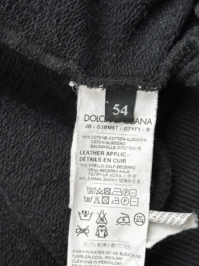 2000s Dolce & Gabbana Black Metal Logo Zip-Up Hoodie PjzyoHw 10