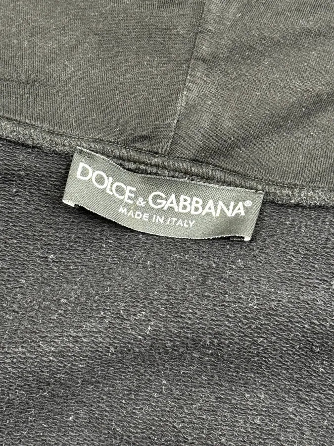 2000s Dolce & Gabbana Black Metal Logo Zip-Up Hoodie PjzyoHw 9