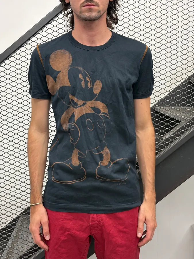AW2010 Dolce & Gabbana Black Mickey Mouse T-Shirt wxtVKDO 1